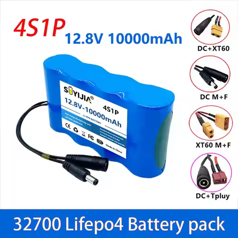12.8V 4S1P Battery Pack 32700 LiFePO4 Lithium Iron Phosphate Battery 40A Electric Boat Balance 12V U
