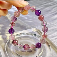 10mm Super Seven Bracelet ️ No. 4 ️ Super Seven Straw |Spiritual Advanced Open Intuition Wealth Fort