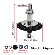 Straight Shaft Helical Gearbox Gear for 1/10 Traxxas Slash 4WD Rustler Stampede XO-01 RC Car Metal U