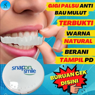 Gigi Palsu Instan Atas Bawah Pasangan Snap On Smile Silikon A002