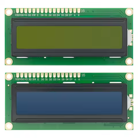 20pcs LCD1602 LCD monitor 16x2 Character LCD Display Module HD44780 Controller Blue/Yellow Green scr
