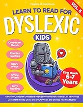 Learn to Read for Dyslexic Kids. An Orton Gillingham Decodable Phonics Workbook for Dyslexic Kids to