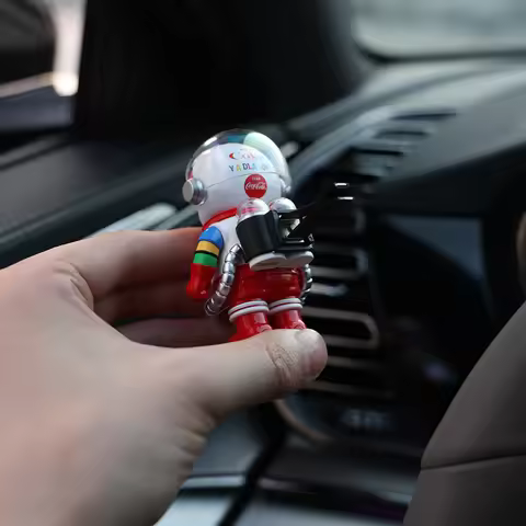 2Pcs Car Air Freshener Clips Auto Aromatherapy Solid Perfume for POP MART SPACE MOLLY 100% 1/2/3/emo