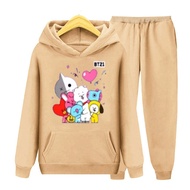 Bt21 SWEATER Suit BT 21 / Teenager SWEATER SET Cartoon Pattern BT21 STLYE / SIZE S (5-7 Years) M (8-
