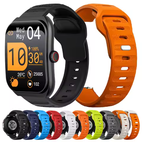 22mm 20mm Silicone Soft Strap For COLMI P76 P81 P86 i28 Ultra Replace Band For COLMi I31 V76 I30 C81