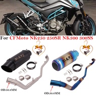 Full Systems Motorcycle Exhaust Escape For CFmoto NK250 NK250SR NK300 NK300SR 300SR 250NK NK250SH Mo