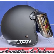 Jpn arc retro helmet with flat glass
