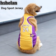 HSHELAN Dog Sport Jersey, Breathable Medium Dog Vest, Summer 4XL/5XL/6XL Large Basketball Clothing Apparel