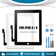 Front Glass Display Touch Screen For iPad 3 4 iPad3 iPad4 A1416 A1430 A1403 A1458 A1459 A1460 LCD Outer Digitizer Sensor Glass Panel Replacement
