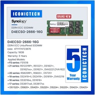 Synology D4ECSO-2666-16G DDR4  ECC SO-DIMM for DS3617xs DS1821+ DS1621+ 1621xs+ D4ES02-4G D4ES02-8G 