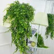 【จัดส่งฟรี】ต้นประดิษฐ์แบบแขวนสีเขียวต้นเฟิร์นเปอร์เซียเถาใบองุ่นของตกแต่งบ้านห้องสวนตกแต่งผนังพืชปลอม