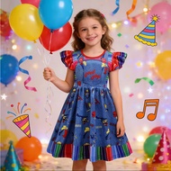 Halloween Cosplay Costume Kids Role Play Chucky Dress+Sticker Headband 3Pcs Sets For Children Carniv