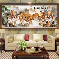 Diamond Embroidery5D Five Tigers Full Diamond Five Tigers Picture Living Room Diamond Painting Lands