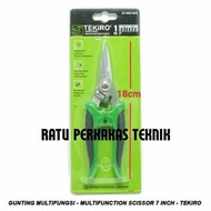 Sale Gunting Baja Ringan Tekiro Original 7 Inch Seng Holo Plat