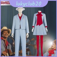 With A Die Smile Dropout Bear Onesie Full Body Kigurumi Retro Celebrity Cosplay Dress Holiday Outfit