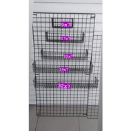 ◐WIRE MESH BASKET BLACK