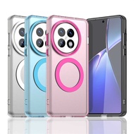 Translucent Case For OnePlus 13 Case For OnePlus 13 Magnetic Adsorption Wireless Charge Back Cover F