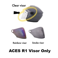 ACES R1 Visor Only (Rainbow/Smoke) Visor Topi Keledar Aces R1