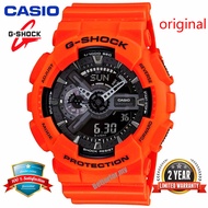 Original G-Shock GA110 Men Sport Watch Dual Time Display 200M Water Resistant Shockproof and Waterproof World Time LED Auto Light Sports Wrist Watches with 2 Year Warranty GA-110MR-4AER (Ready Stock)