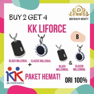 Diskon Promo! Buy 2 Get 4 Kalung Kk Liforce Black + Classic / Ori 100%