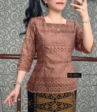 SHOOPY BLUS KATUN BOLONG/BAJU pesta wanita katun bordir