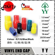 YY CABLE LUG VINYL END CAP 100PIECES 1.5MM 2.5MM 4MM 6MM 10MM 16MM 25/35MM 50MM
