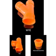 PVC Orange Fittings pipe 2X2 3X2 3X3 4X2 4X3 4X4 Tee Wye reducer