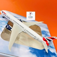 Boeing787 Airlines BRITISH AIRWAYS BRITISH Kingdom High Quality Alloy Powder Coated Beautiful Gloss 