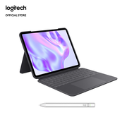 Logitech Combo Touch iPad Pro 11-inch (M4)(2024) Keyboard Case - Detachable backlit keyboard with ki