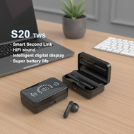 S20 TWS Wireless Bluetooth Earphones HIFI Stereo Sound Headphones Waterproof Earbuds with Mic for Sp