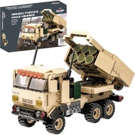 Apostrophe Games M142 HIMARS Set Blok Bangunan - 443 Keping - Pasukan Tentera, Set Mainan Bangunan K