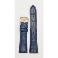 Watch Strap Genuine Leather Blue Black 22mm Arman i Exchange F0338