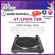 Audio-Technica AT-LP60X USB Fully Automatic Belt-Drive Turntable (USB &amp; Analog) - Black (ATLP60X/LP60X)