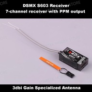 S603 6CH RC Receiver Compatible with Spektrum DX6i DX7 DX8 JR DSX7 DSX9 DSMX DSM2 Transmitter