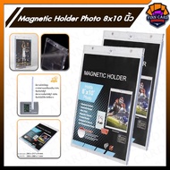 Magnetic Holder Photo 8x10 Inches Clear Case For Storing Photos Cartoons Or Magazines Size Not Excee