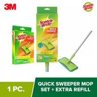 3M Scotch Brite Quick Sweeper Mop Set + 1Pc Extra Refill