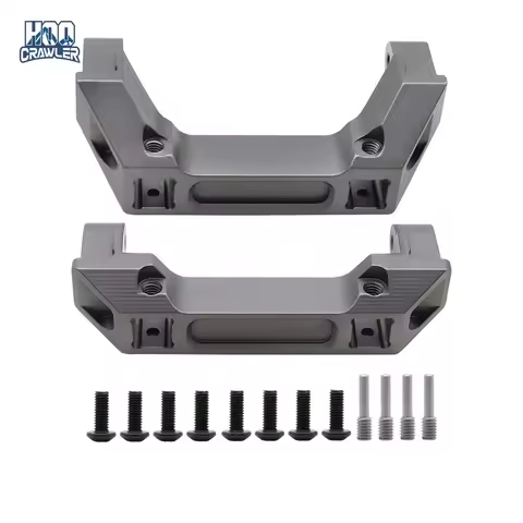 HooCrawler TRX4 Bumper Mounts CNC Aluminum Alloy TRX4 Front & Rear Bumper Mount For 1/10 RC Crawler 