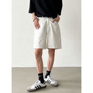 seluar lelaki seluar jeans lelaki straight cut Seluar pendek denim sepadan warna Korea trend musim p