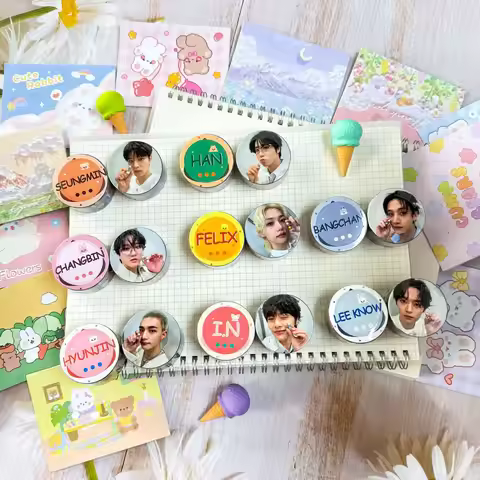 Idol SKZOO Stray Kids Periphery Same Style Personal Life Photo Account Stickers Felix HyunJin Chan W