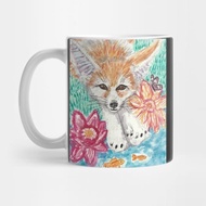 Fox watercolor painting Coffee Mug Fennec Fennec fox watercolor painting Coffee Mug