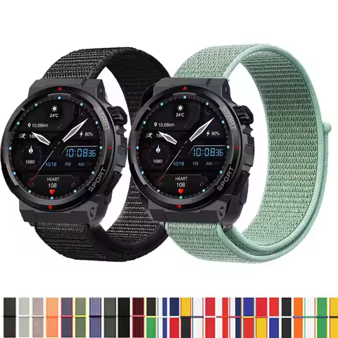 Nylon Loop Strap for Zeblaze Ares 3 Plus Smartwatch Replacment Bracelet Sport Watchband Correa for Z