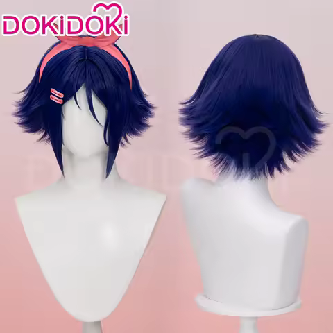 Mita Wig Game MiSide Cosplay DokiDoki Women Cute Short Wig Heat Resistant Hair Mita Cosplay Free Wig