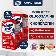 [Bundle Deal of 2] Move Free Advanced Glucosamine with Chondroitin, 80 Tablets | Effective Joint Sup