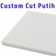 White PE cutting board size. 0.6 x 30 x 40 cm