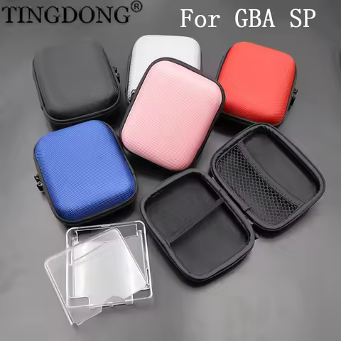For Game Boy Advance SP Transparent crystal box Hard Airform Airfoam Protective Game Pouch Bag Box C