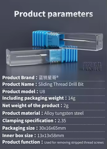 Lanrui Alloy Piercing And Sliding Drill Bit Used for Mobile Phones ipad Removing Stripped Thread Scr