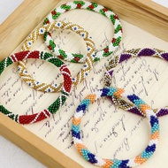 Hand-Woven Dopamine Bracelet Bracelet Bohemian Bracelet Rainbow Bracelet