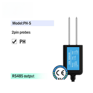 วัดความชื้นในดินอุณหภูมิความชื้น EC PH NPK 4-20mA 0-5V RS485 Modbus Soil Sensor