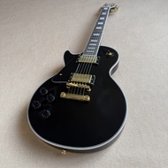 Left-handed Gibson Les Paul Black Custom Electric Guitar Professional Guitar