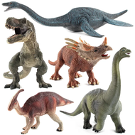 2024 ขนาดใหญ่ของเล่นไดโนเสาร์พลาสติก Gorilla ของเล่นไดโนเสาร์ Brachiosaurus Plesiosaur ตัวเลขการกระทำเด็กของขวัญจัดส่งฟรี